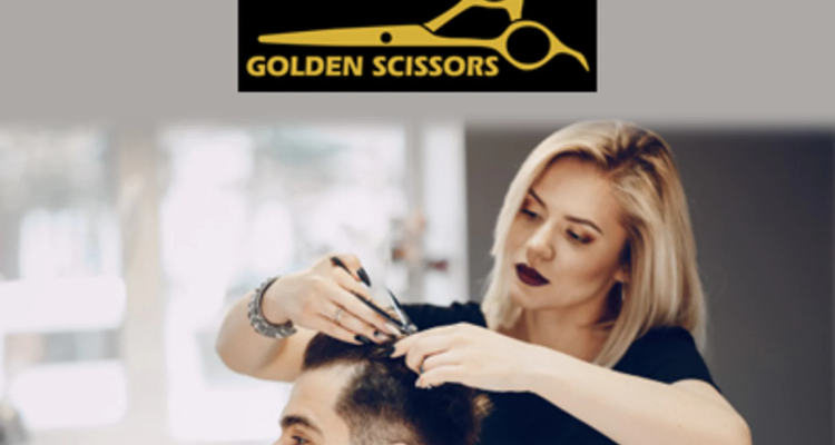 Golden Scissor Unisex Salon