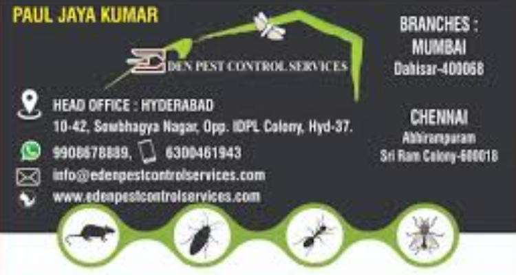 Eden Pest Control Services- Chennai