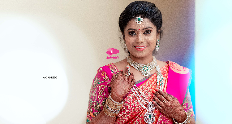 Jukrith Best Professional Bridal Makeup Artist in Chennai