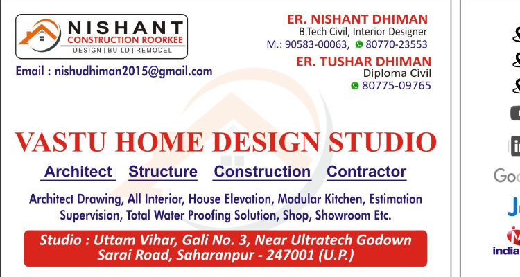 VASTU HOME DESIGN STUDIO, SAHARANPUR