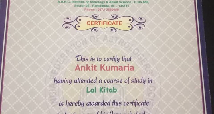 Astrologer Ankit Kumaria Chandigarh