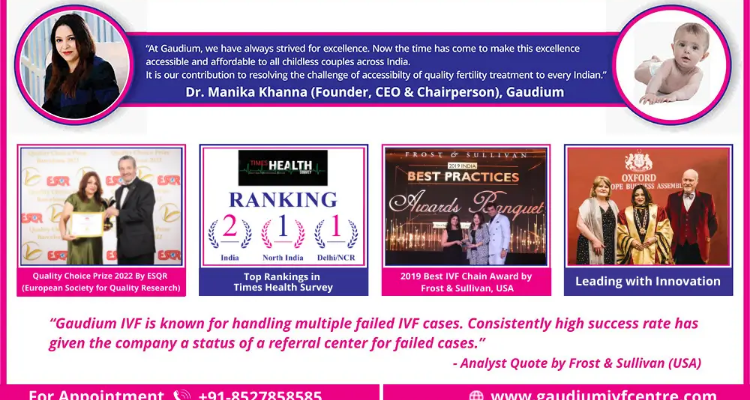 Gaudium IVF - Best IVF Centre in Delhi