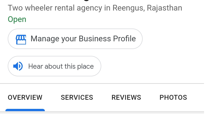 Shree shyam bike rent service Reengus, ringus