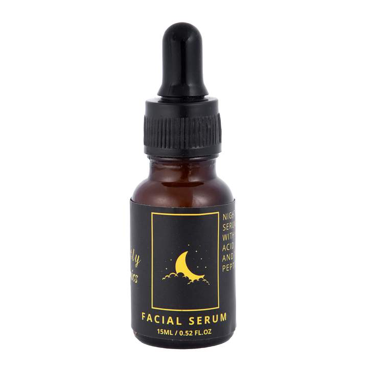Collagen Boosting Night Serum with Hyaluronic Acid, Tetrapeptides and Helichrysum Oil